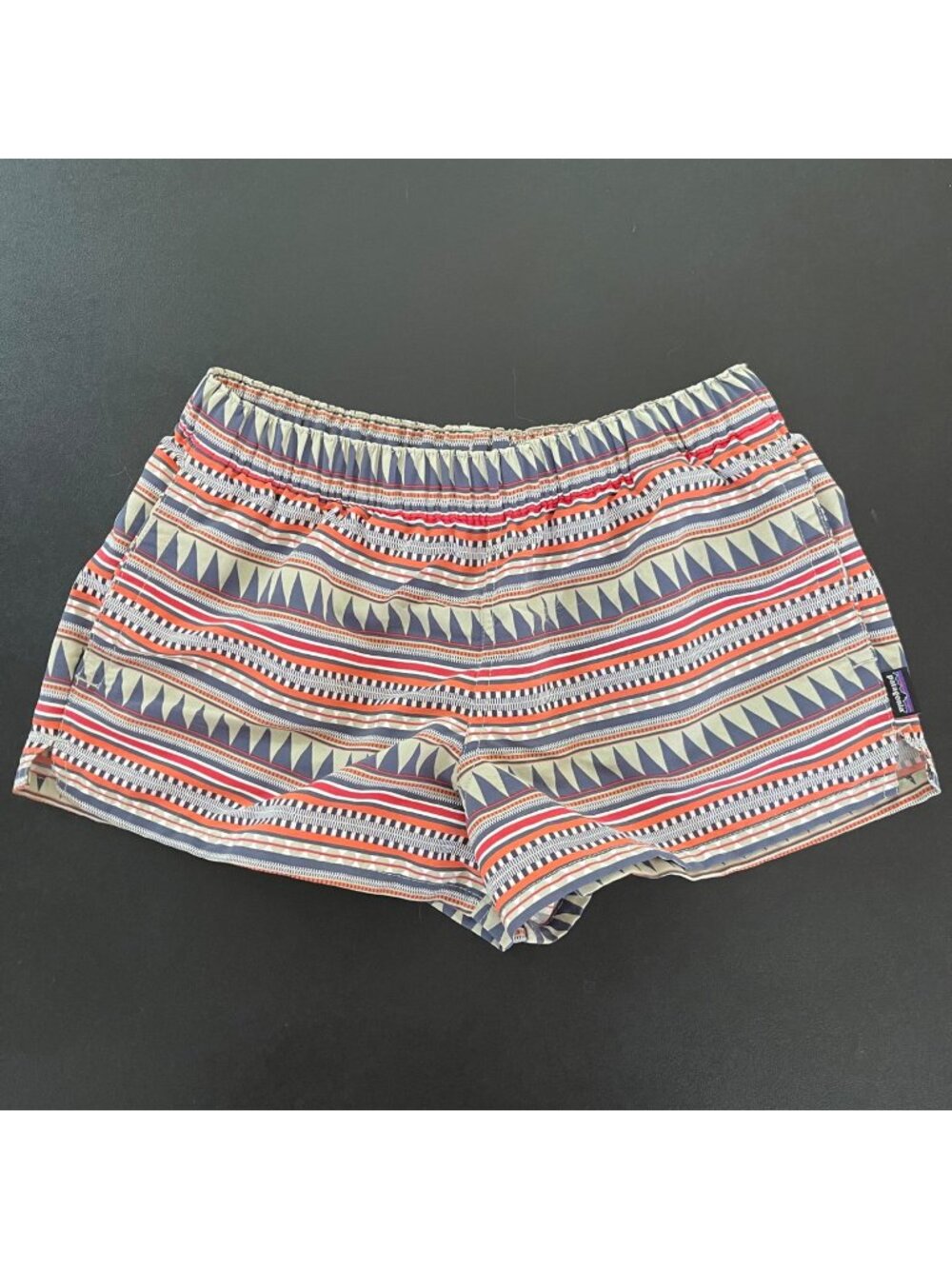 Patagonia Women Baggies Size XS Aztec Geometric Gorpcore Outdoor Swim Coastal